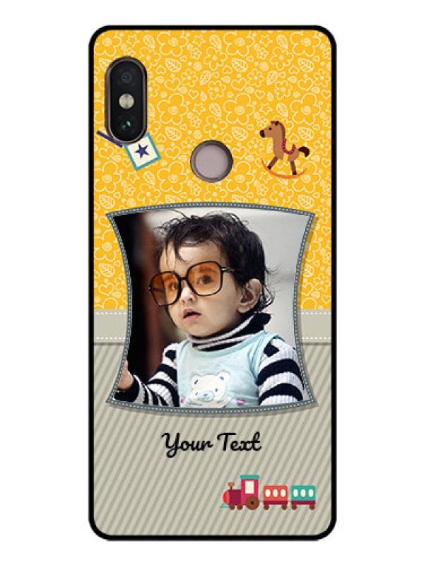 Custom Redmi Note 5 Pro Personalized Glass Phone Case  - Baby Picture Upload Design