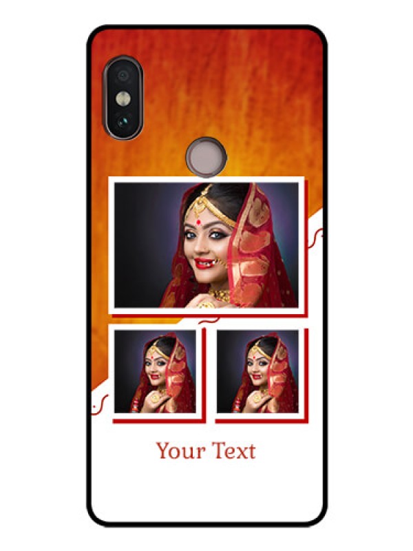 Custom Redmi Note 5 Pro Custom Glass Phone Case  - Wedding Memories Design  