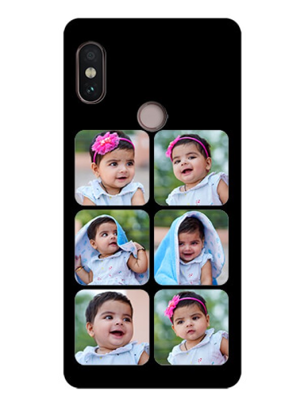 Custom Redmi Note 5 Pro Photo Printing on Glass Case  - Multiple Pictures Design