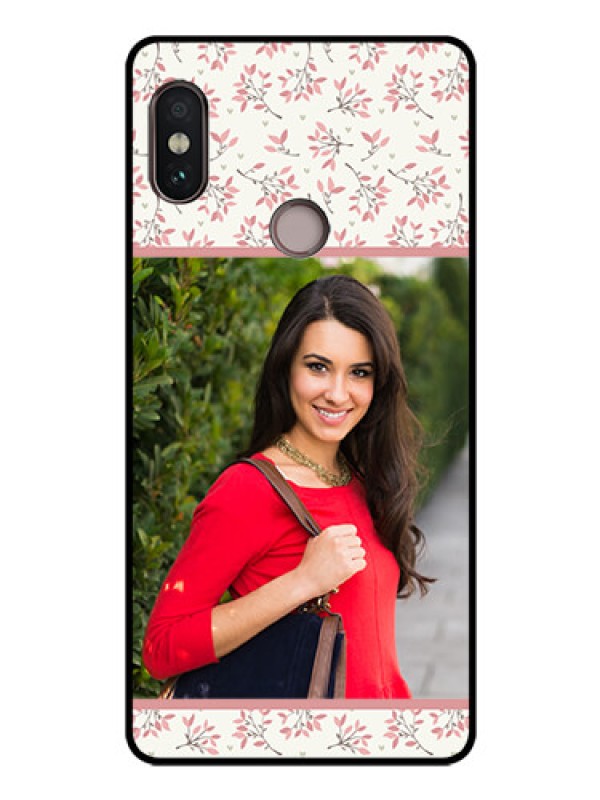 Custom Redmi Note 5 Pro Custom Glass Phone Case  - Premium Floral Design