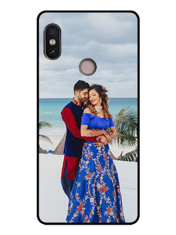 Custom Redmi Note 5 Pro Photo Printing on Glass Case  - Upload Full Picture Design