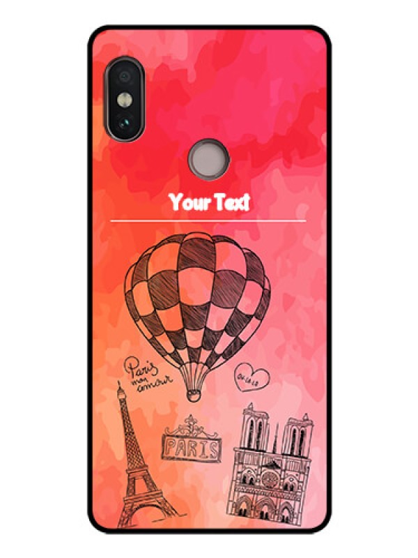 Custom Redmi Note 5 Pro Custom Glass Phone Case  - Paris Theme Design