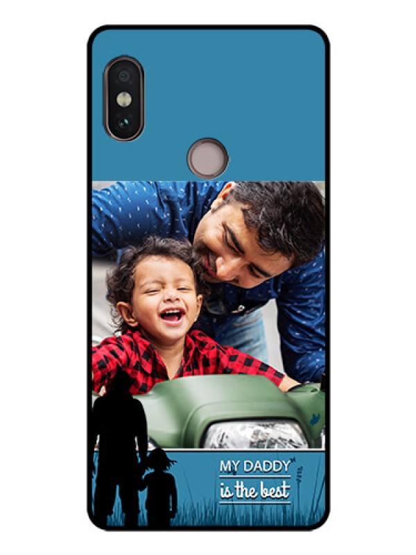 Custom Redmi Note 5 Pro Custom Glass Mobile Case  - Best dad design 