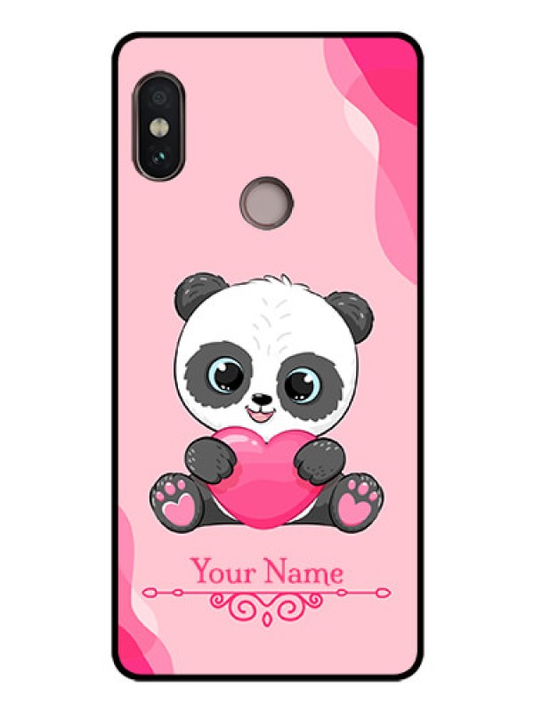 Custom Xiaomi Redmi Note 5 Pro Custom Glass Mobile Case - Cute Panda Design