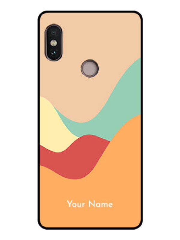 Custom Xiaomi Redmi Note 5 Pro Personalized Glass Phone Case - Ocean Waves Multi-colour Design