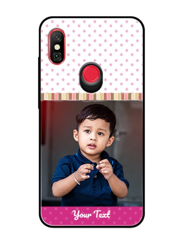 Custom Redmi Note 6 Pro Photo Printing on Glass Case  - Cute Girls Cover Design