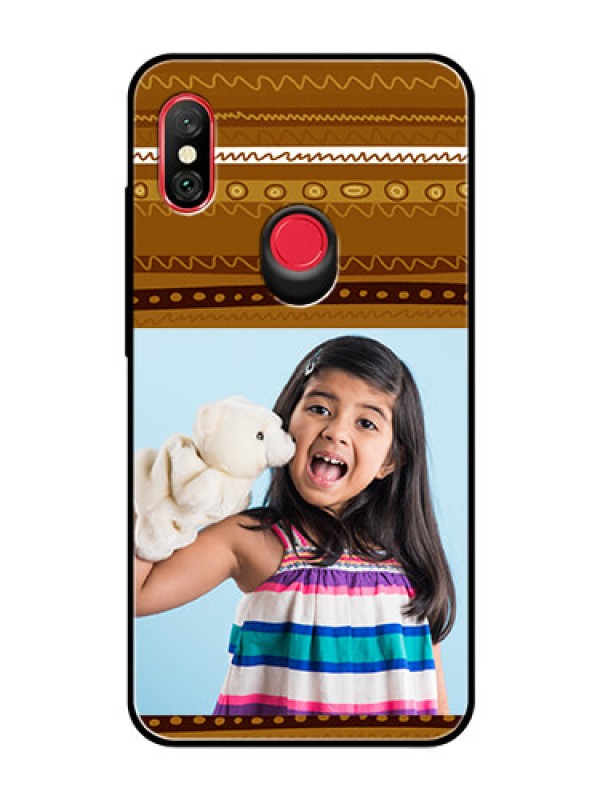 Custom Redmi Note 6 Pro Custom Glass Phone Case  - Friends Picture Upload Design 
