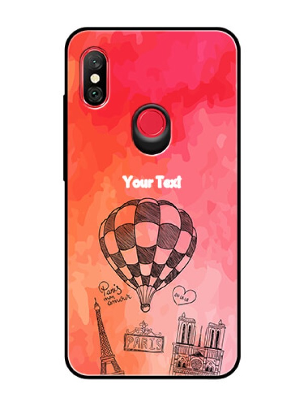 Custom Redmi Note 6 Pro Custom Glass Phone Case  - Paris Theme Design