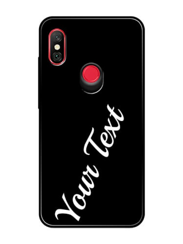 Custom Redmi Note 6 Pro Custom Glass Mobile Cover with Your Name
