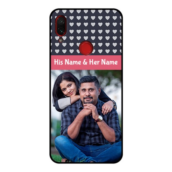 Redmi Note 7 Pro Custom Glass Mobile Case  - Love Symbols Design