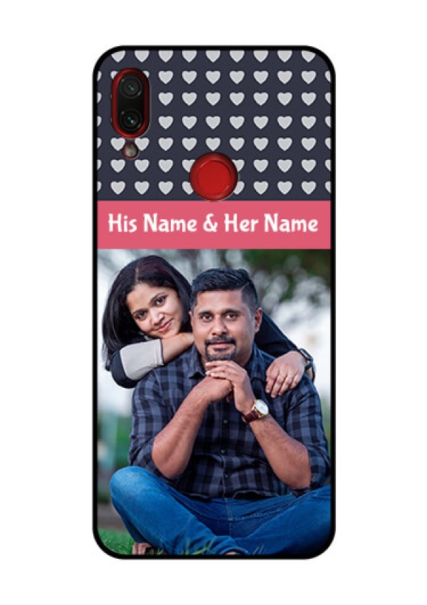 Redmi Note 7 Pro Custom Glass Mobile Case  - Love Symbols Design