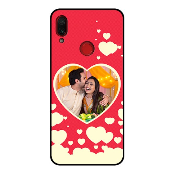 Redmi Note 7 Pro Custom Glass Mobile Case - Love Symbols Phone Cover Design Redmi Note 7 Pro Custom Glass Mobile Case - Love Symbols Phone Cover Design