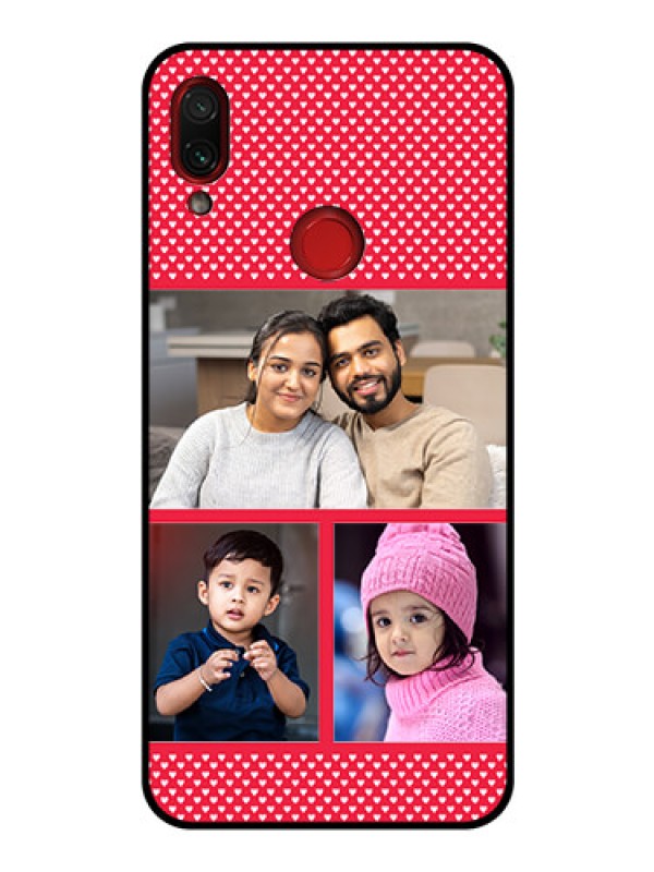 Custom Redmi Note 7 Pro Personalized Glass Phone Case  - Bulk Pic Upload Design