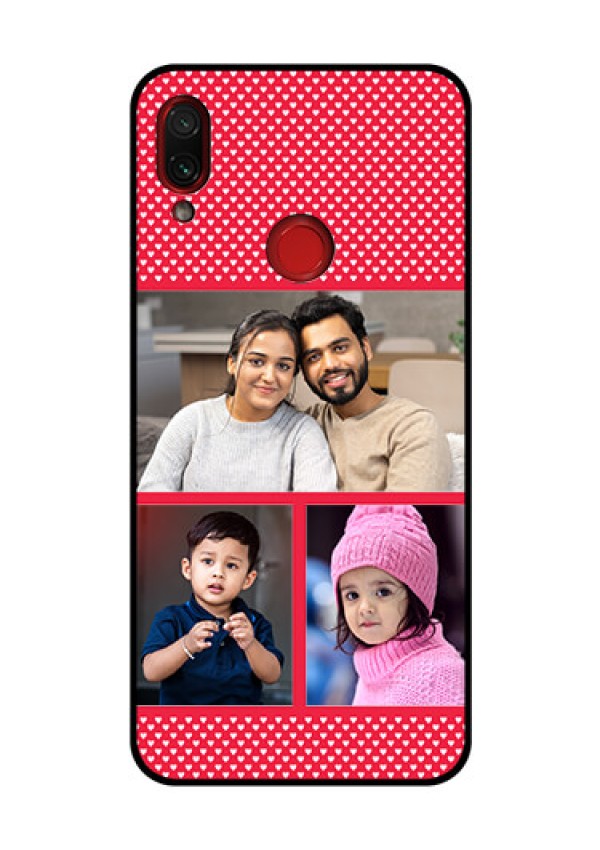 Redmi Note 7 Pro Personalized Glass Phone Case  - Bulk Pic Upload Design