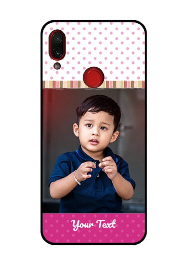 Redmi Note 7 Pro Photo Printing on Glass Case  - Cute Girls Cover Design