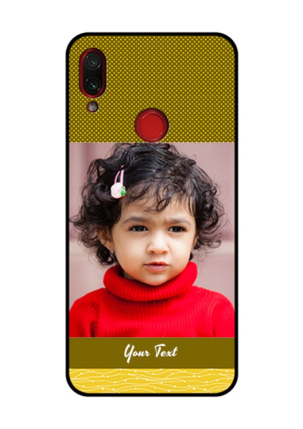 Redmi Note 7 Pro Custom Glass Phone Case  - Simple Green Color Design