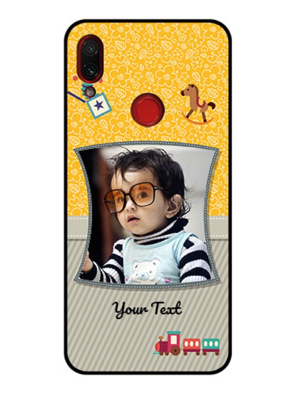 Custom Redmi Note 7 Pro Personalized Glass Phone Case  - Baby Picture Upload Design