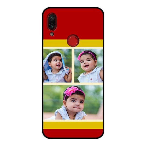 Redmi Note 7 Pro Custom Glass Mobile Case - Multiple Pic Upload Design Redmi Note 7 Pro Custom Glass Mobile Case - Multiple Pic Upload Design