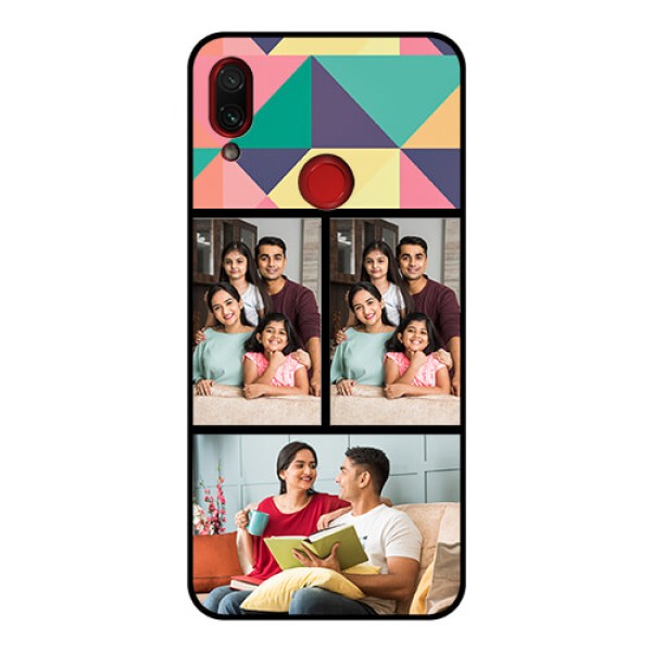 Redmi Note 7 Pro Custom Glass Phone Case  - Bulk Pic Upload Design