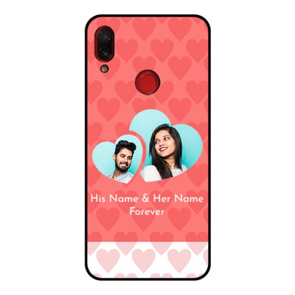 Redmi Note 7 Pro Personalized Glass Phone Case - Couple Pic Upload Design Redmi Note 7 Pro Personalized Glass Phone Case - Couple Pic Upload Design