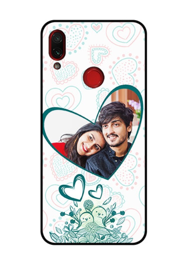 Redmi Note 7 Pro Photo Printing on Glass Case  - Premium Couple Design