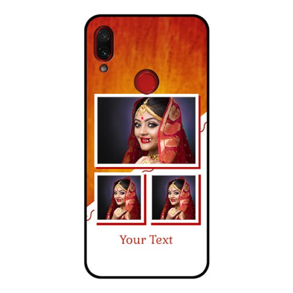 Redmi Note 7 Pro Custom Glass Phone Case  - Wedding Memories Design  