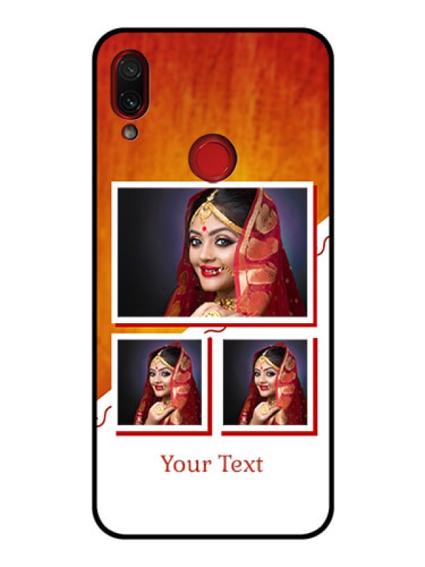 Custom Redmi Note 7 Pro Custom Glass Phone Case  - Wedding Memories Design  