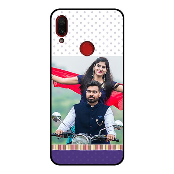 Redmi Note 7 Pro Photo Printing on Glass Case  - Cute Family Design