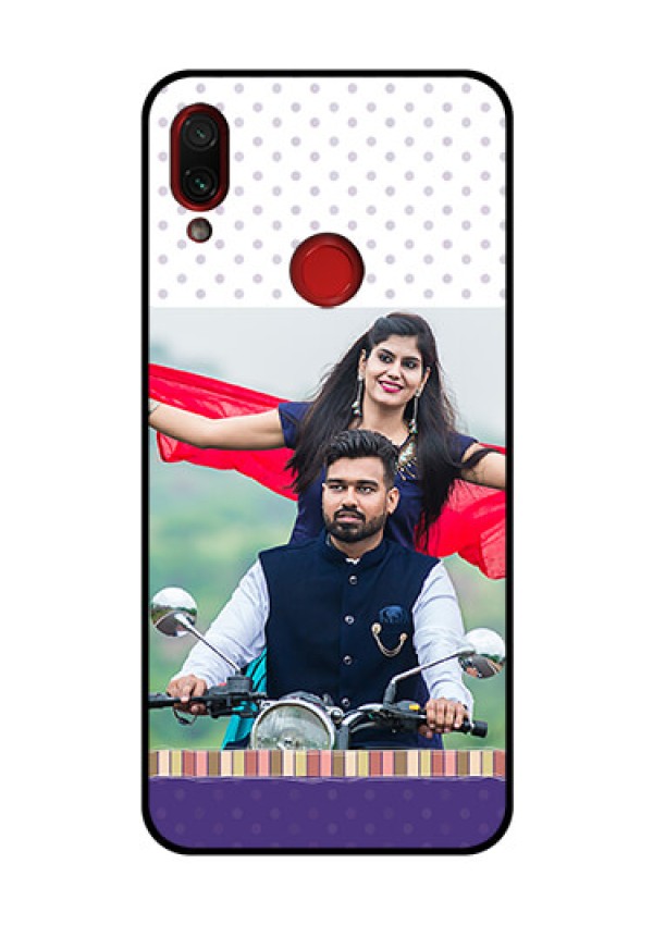 Redmi Note 7 Pro Photo Printing on Glass Case  - Cute Family Design