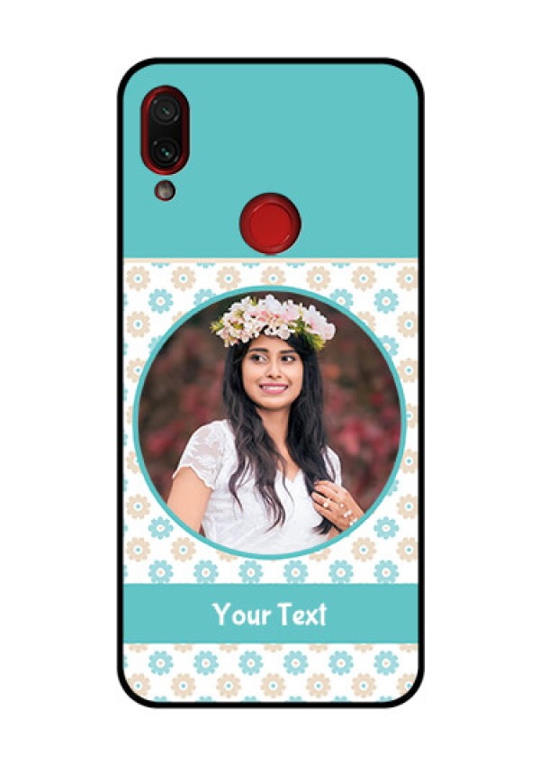 Redmi Note 7 Pro Custom Glass Mobile Case  - Beautiful Flowers Design