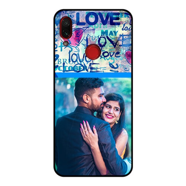 Redmi Note 7 Pro Custom Glass Mobile Case  - Colorful Love Design