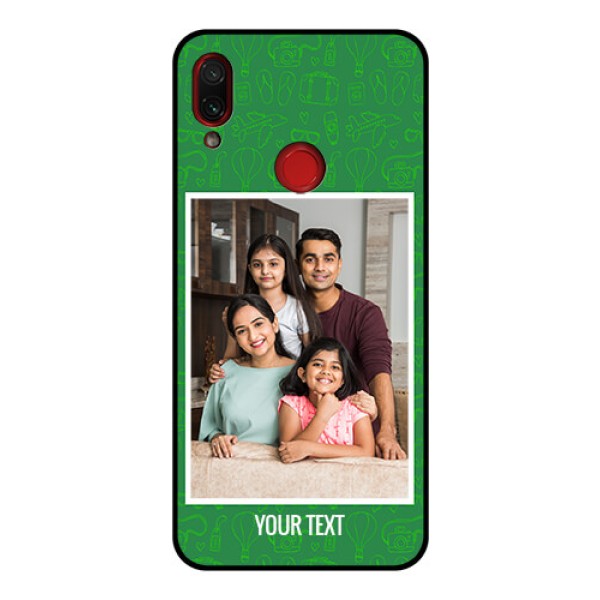 Redmi Note 7 Pro Personalized Glass Phone Case  - Picture Upload Design