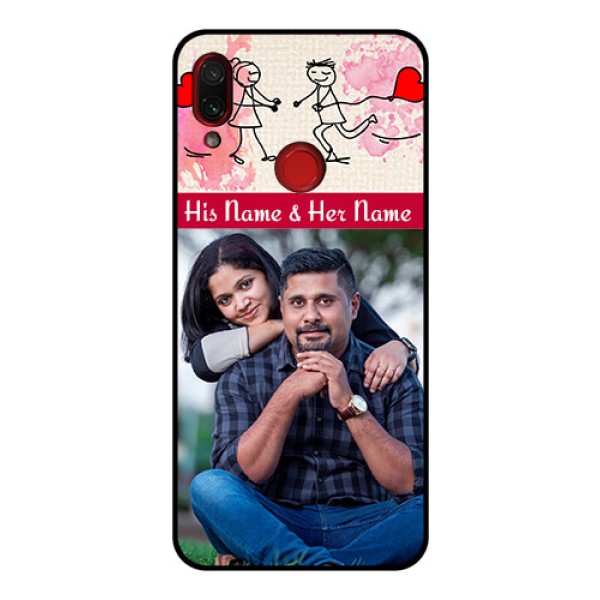 Redmi Note 7 Pro Photo Printing on Glass Case - You and Me Case Design Redmi Note 7 Pro Photo Printing on Glass Case - You and Me Case Design