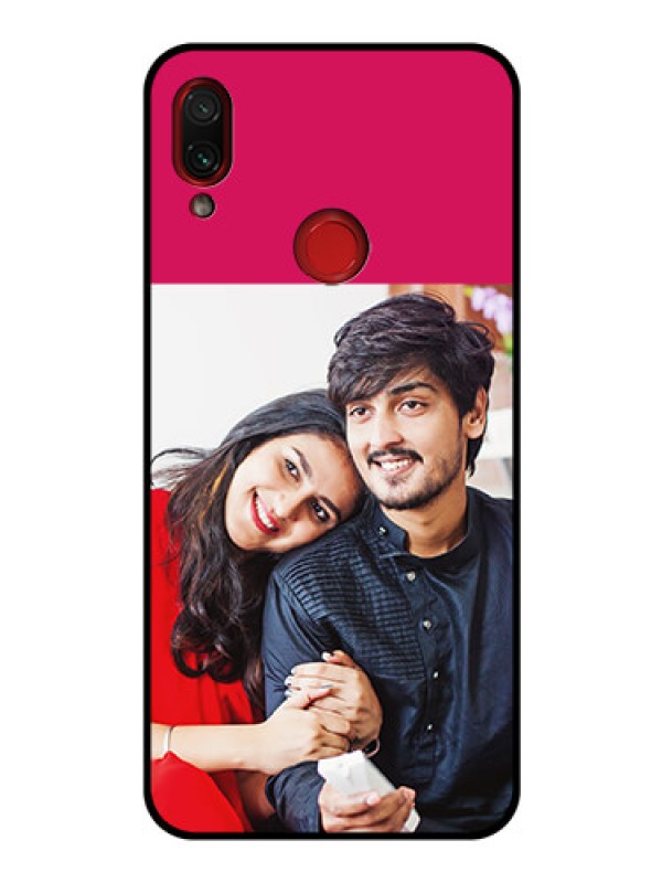 Custom Redmi Note 7 Pro Custom Glass Mobile Case  - Anniversary Cover Design