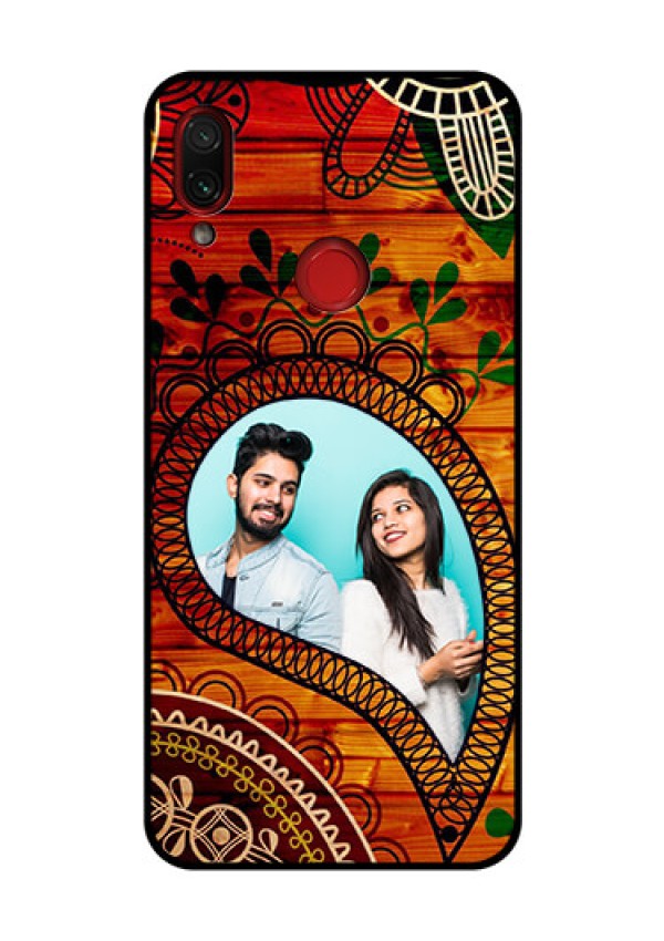 Redmi Note 7 Pro Personalized Glass Phone Case  - Abstract Colorful Design