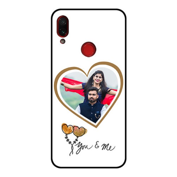 Redmi Note 7 Pro Custom Glass Mobile Case  - You & Me Design