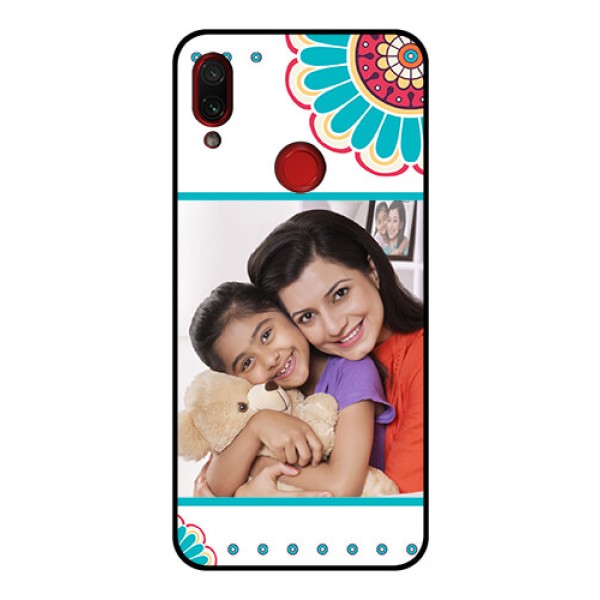 Redmi Note 7 Pro Custom Glass Phone Case  - Flower Design