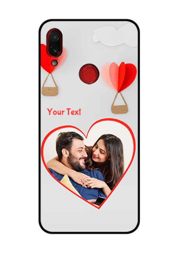 Redmi Note 7 Pro Custom Glass Mobile Case  - Parachute Love Design
