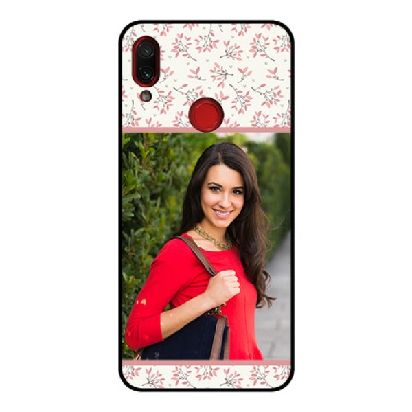 Redmi Note 7 Pro Custom Glass Phone Case  - Premium Floral Design