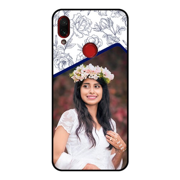 Redmi Note 7 Pro Personalized Glass Phone Case - Premium Floral Design Redmi Note 7 Pro Personalized Glass Phone Case - Premium Floral Design