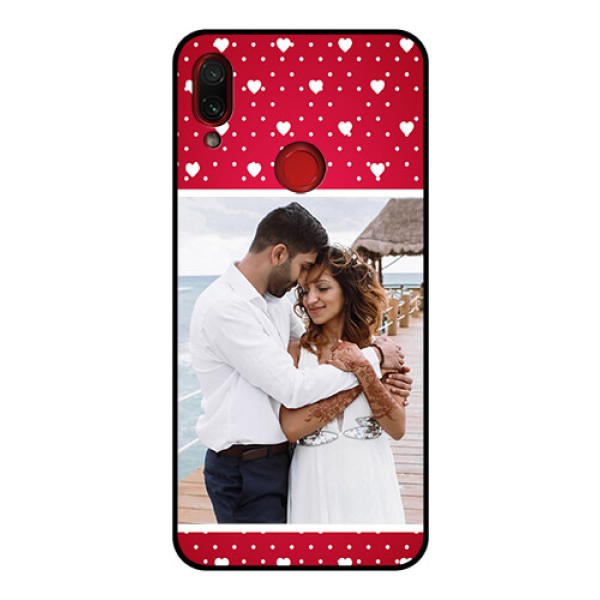 Redmi Note 7 Pro Photo Printing on Glass Case - Hearts Mobile Case Design Redmi Note 7 Pro Photo Printing on Glass Case - Hearts Mobile Case Design