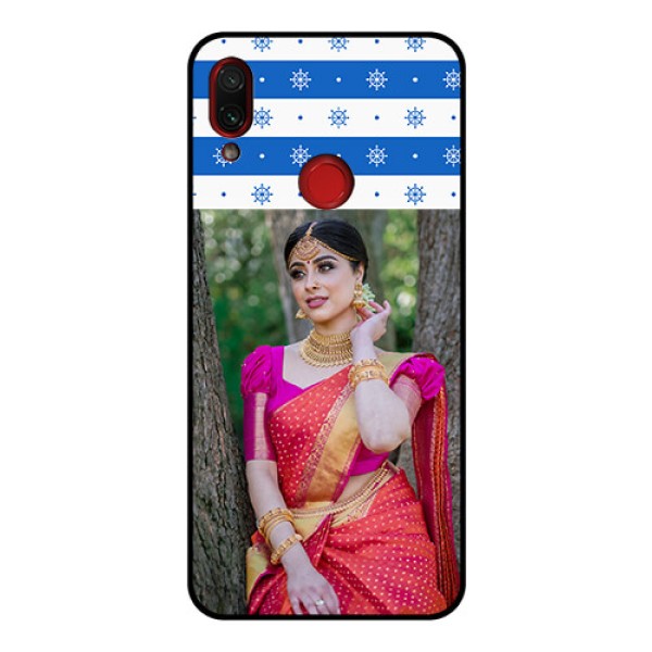 Redmi Note 7 Pro Photo Printing on Glass Case - Snow Pattern Design Redmi Note 7 Pro Photo Printing on Glass Case - Snow Pattern Design