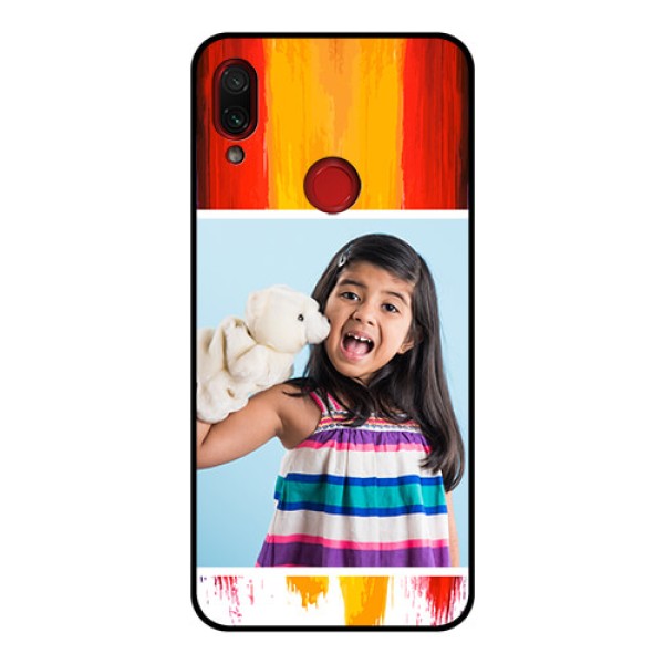 Redmi Note 7 Pro Personalized Glass Phone Case  - Multi Color Design