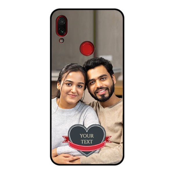 Redmi Note 7 Pro Custom Glass Phone Case - Just Married Couple Design Redmi Note 7 Pro Custom Glass Phone Case - Just Married Couple Design