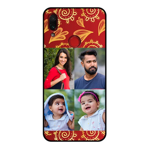 Redmi Note 7 Pro Photo Printing on Glass Case - 4 Image Traditional Design Redmi Note 7 Pro Photo Printing on Glass Case - 4 Image Traditional Design