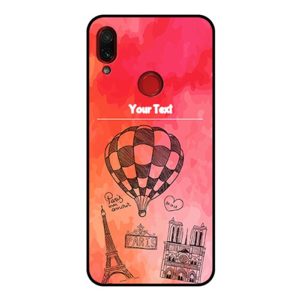 Redmi Note 7 Pro Custom Glass Phone Case  - Paris Theme Design