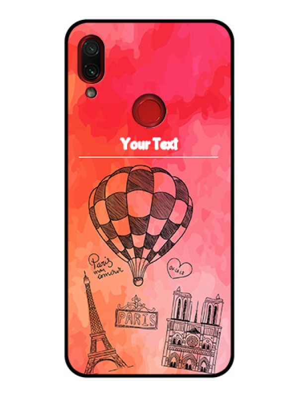 Custom Redmi Note 7 Pro Custom Glass Phone Case  - Paris Theme Design