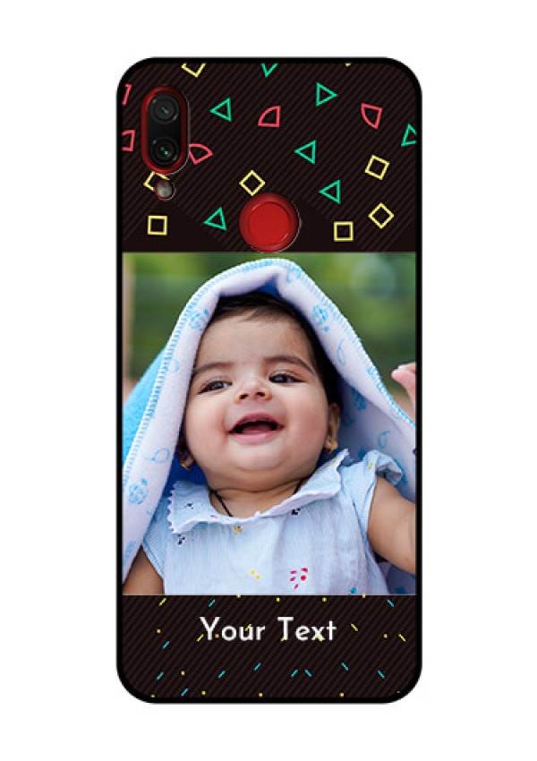Redmi Note 7 Pro Custom Glass Phone Case  - with confetti birthday design