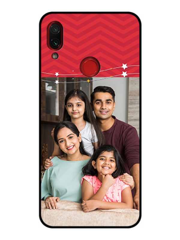 Custom Redmi Note 7 Pro Personalized Glass Phone Case  - Happy Family Design