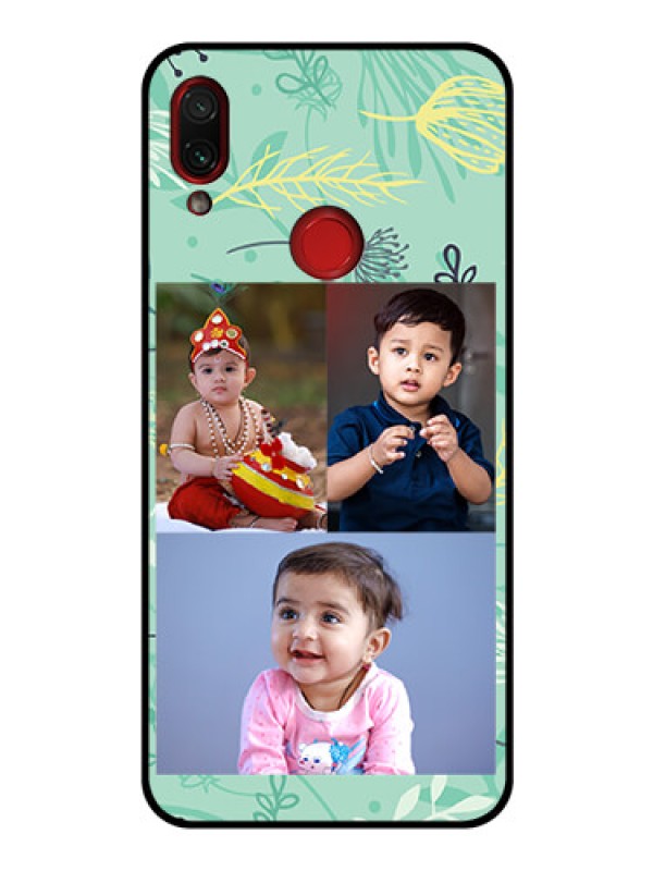 Custom Redmi Note 7 Pro Photo Printing on Glass Case  - Forever Family Design 